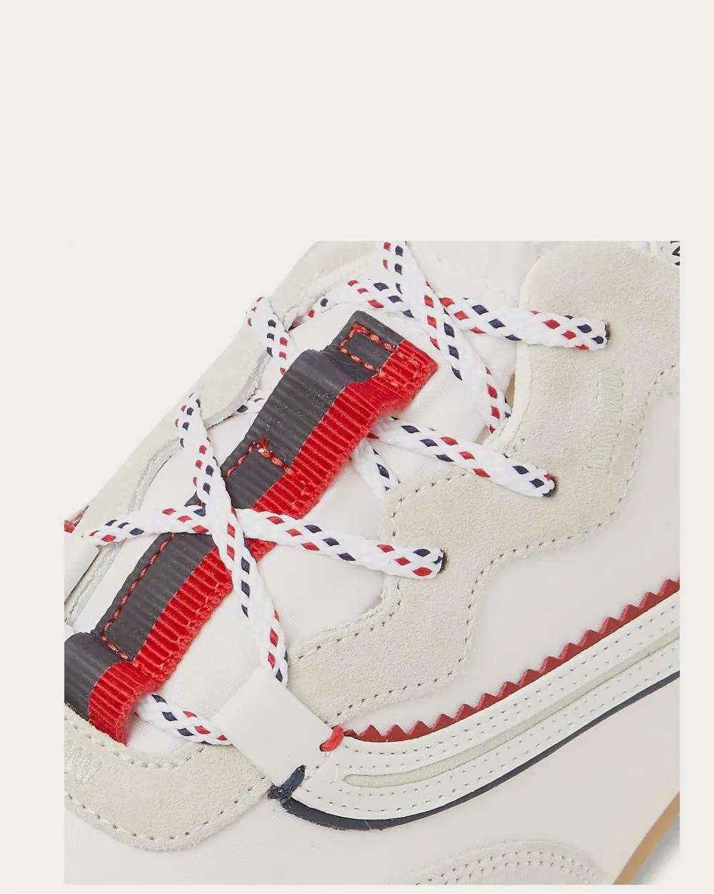 1952 Leather-Trimmed Canvas and Suede  White low top sneakers