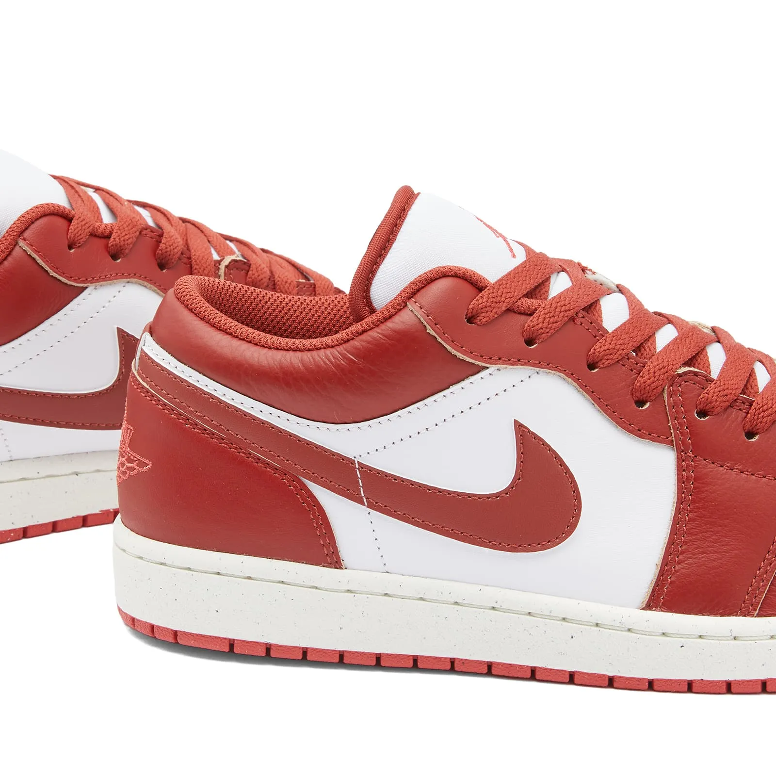 Air Jordan 1 Low Se White, Dune Red & Vachetta Tan