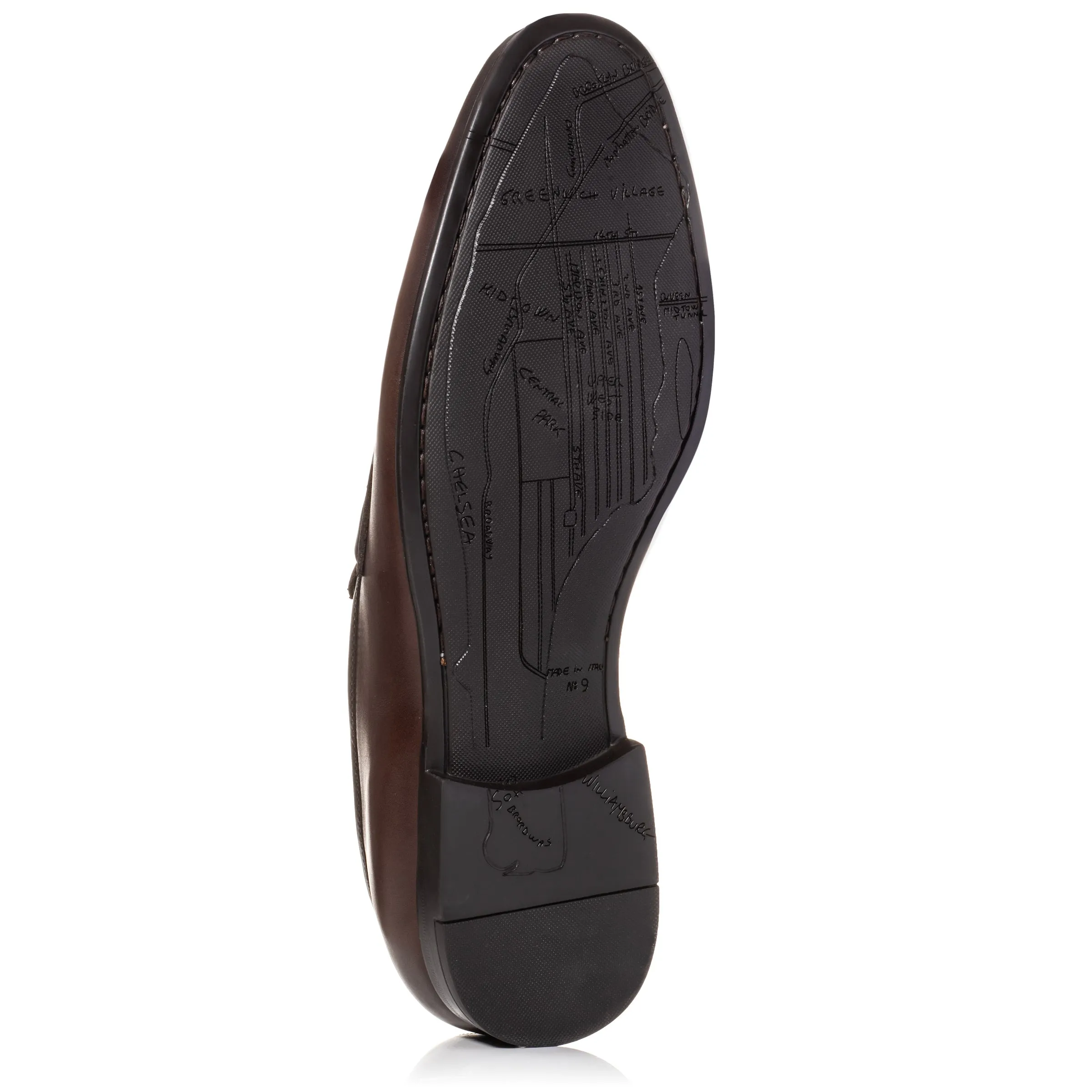 Alek Burnished Brown Penny Loafer