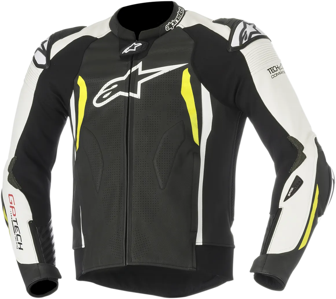 ALPINESTARS GP Tech v2 Jacket - Black/White/Yellow - US 42 / EU 52 3108517-125-52