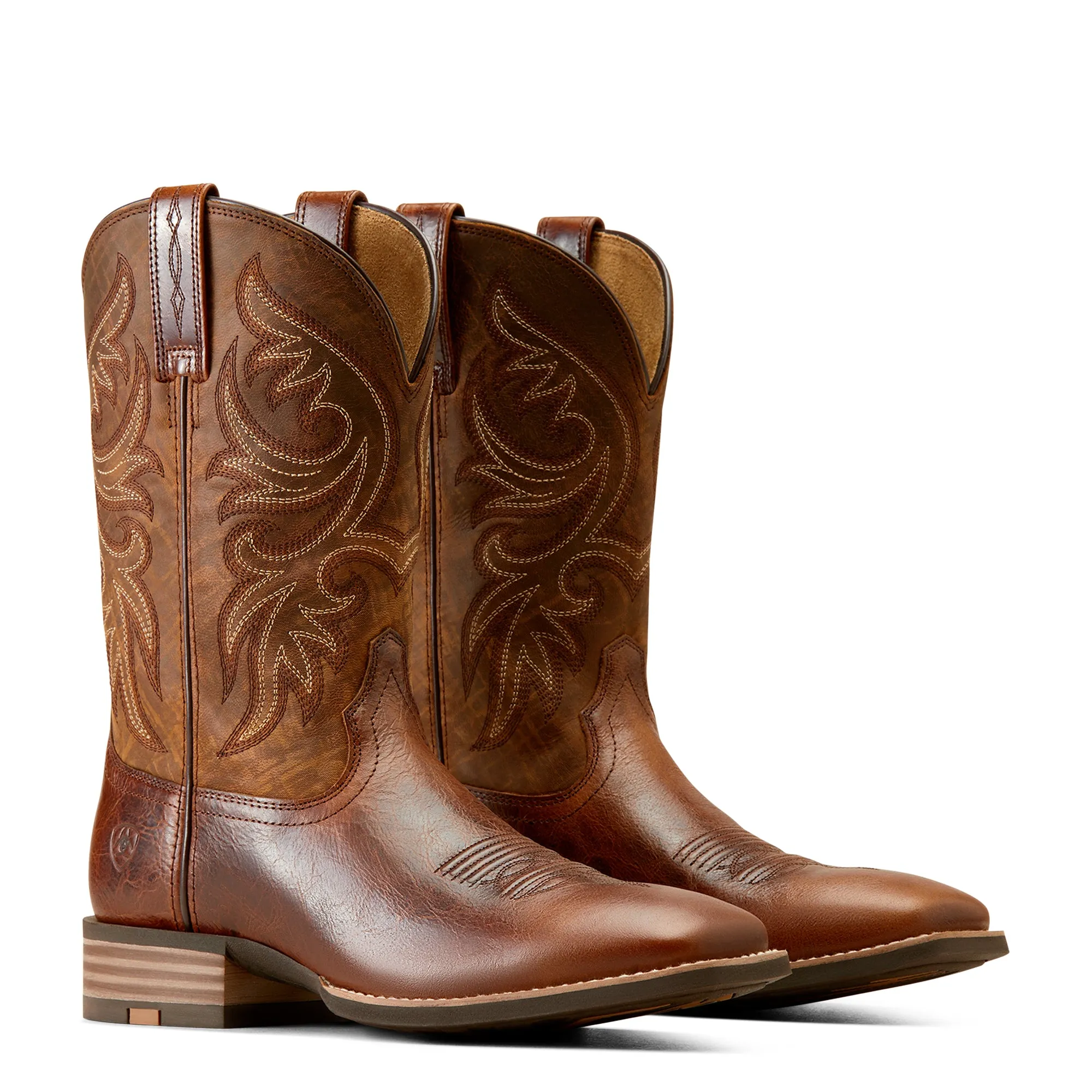 Ariat Men's Slingshot Beasty Brown & Rugged Tan Western Boots 10050936