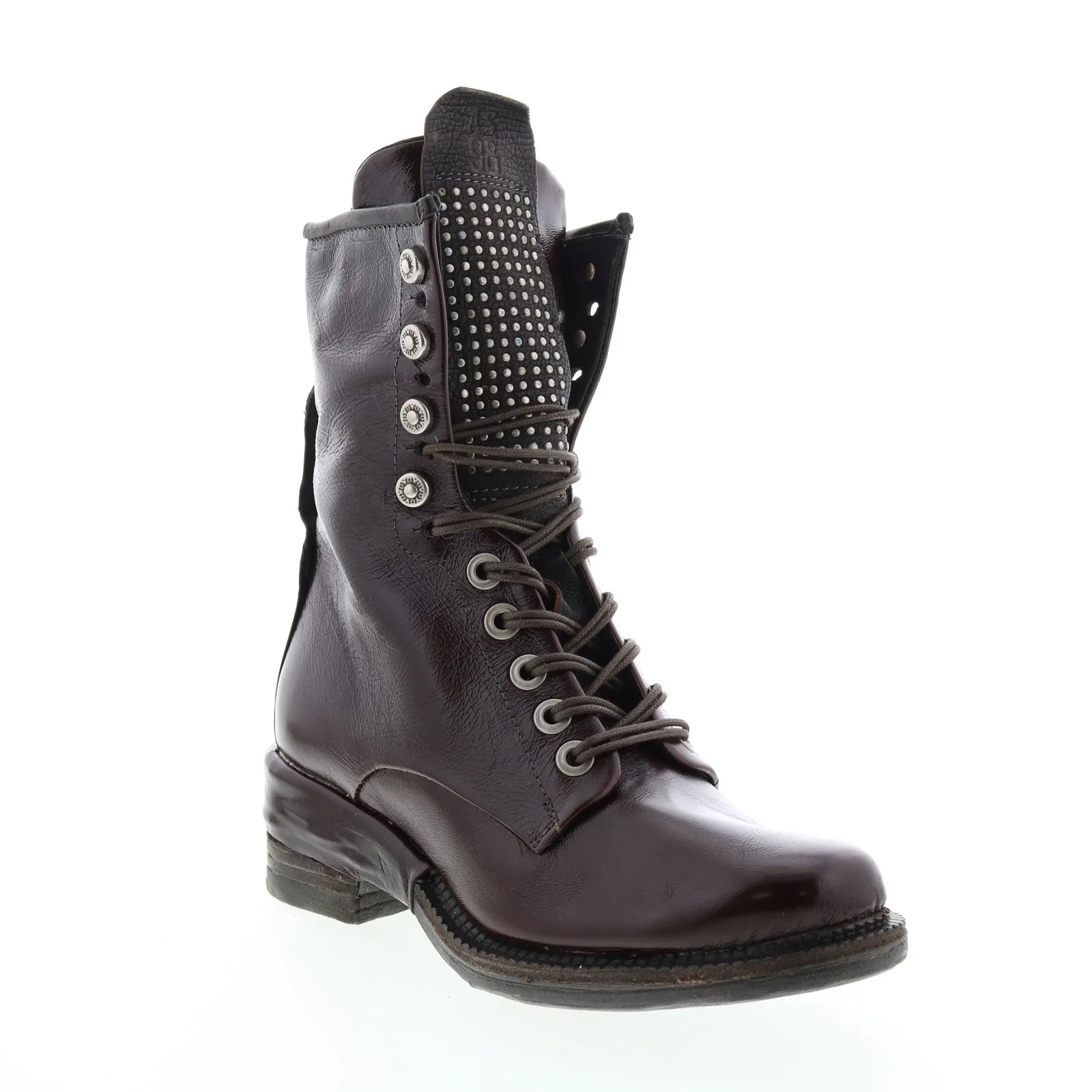 A.S. 98 Saunder A23208-201 Womens Brown Leather Lace Up Casual Dress Boots