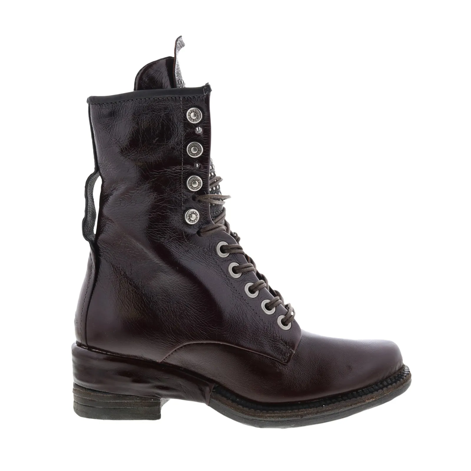 A.S. 98 Saunder A23208-201 Womens Brown Leather Lace Up Casual Dress Boots