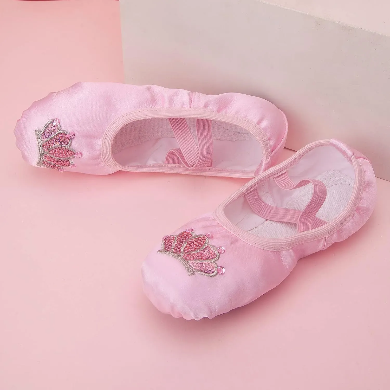 Ballet Shoes for Girls Dance Practic Slippers for Girls No-Tie Sole Yoga Shoes Toddler Ballet Ballerina Shoes Toddler