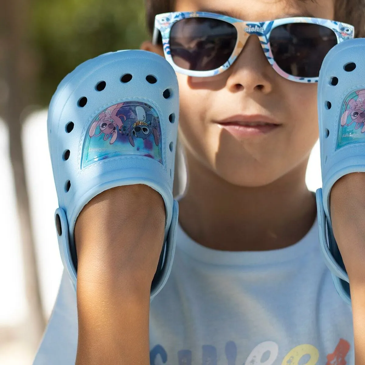 Beach Sandals Stitch Light Blue