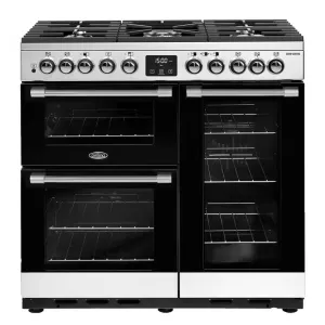 Belling BCC900DFSS 90cm CookCentre Deluxe Dual Fuel Range Cooker