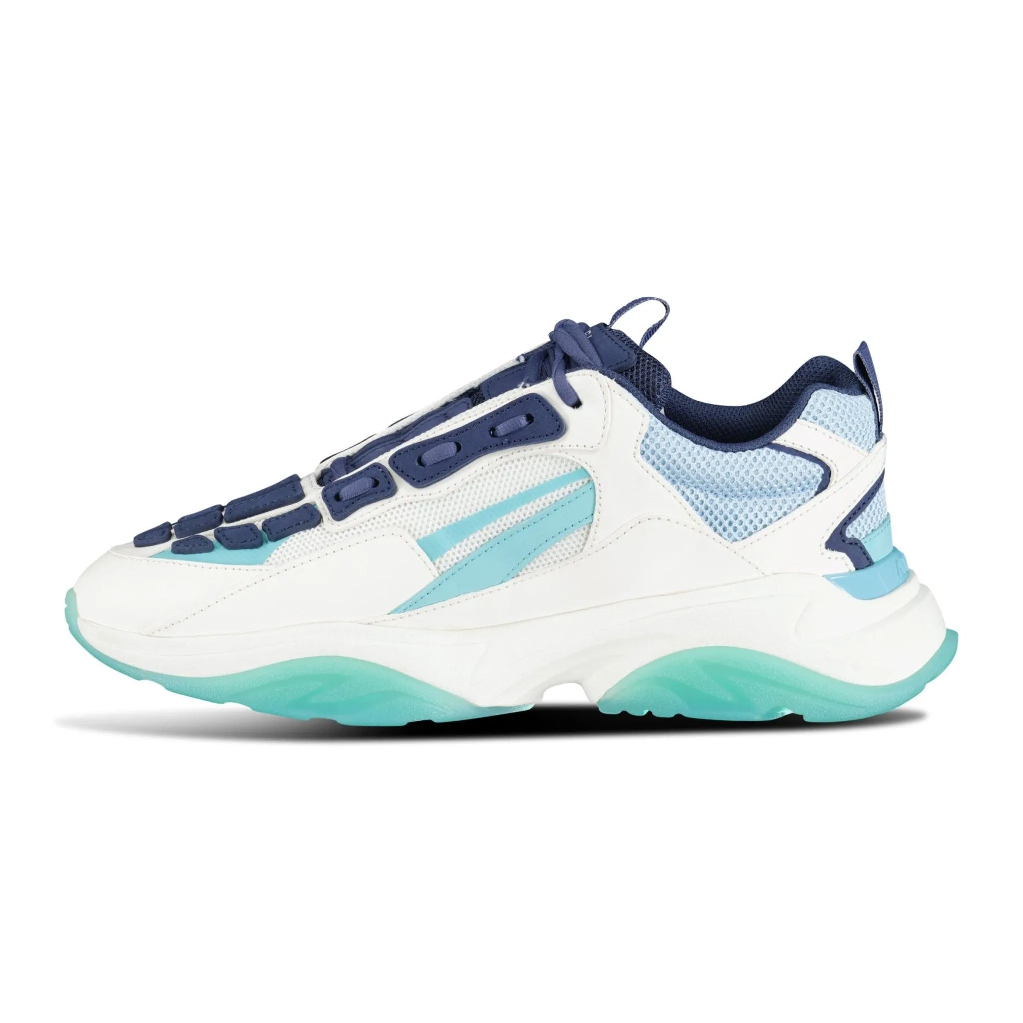 Bone-Runner Trainers Baby Blue, Navy & White