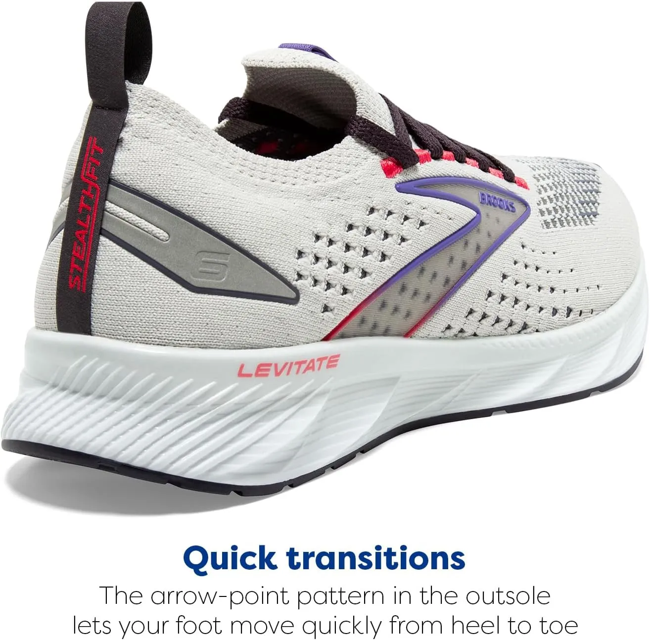Brooks Mens Levitate Stealthfit 6 Neutral Running Shoe