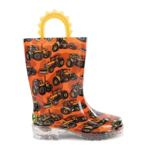 Children's Tractor Light-Up Rain Boot 24129066P