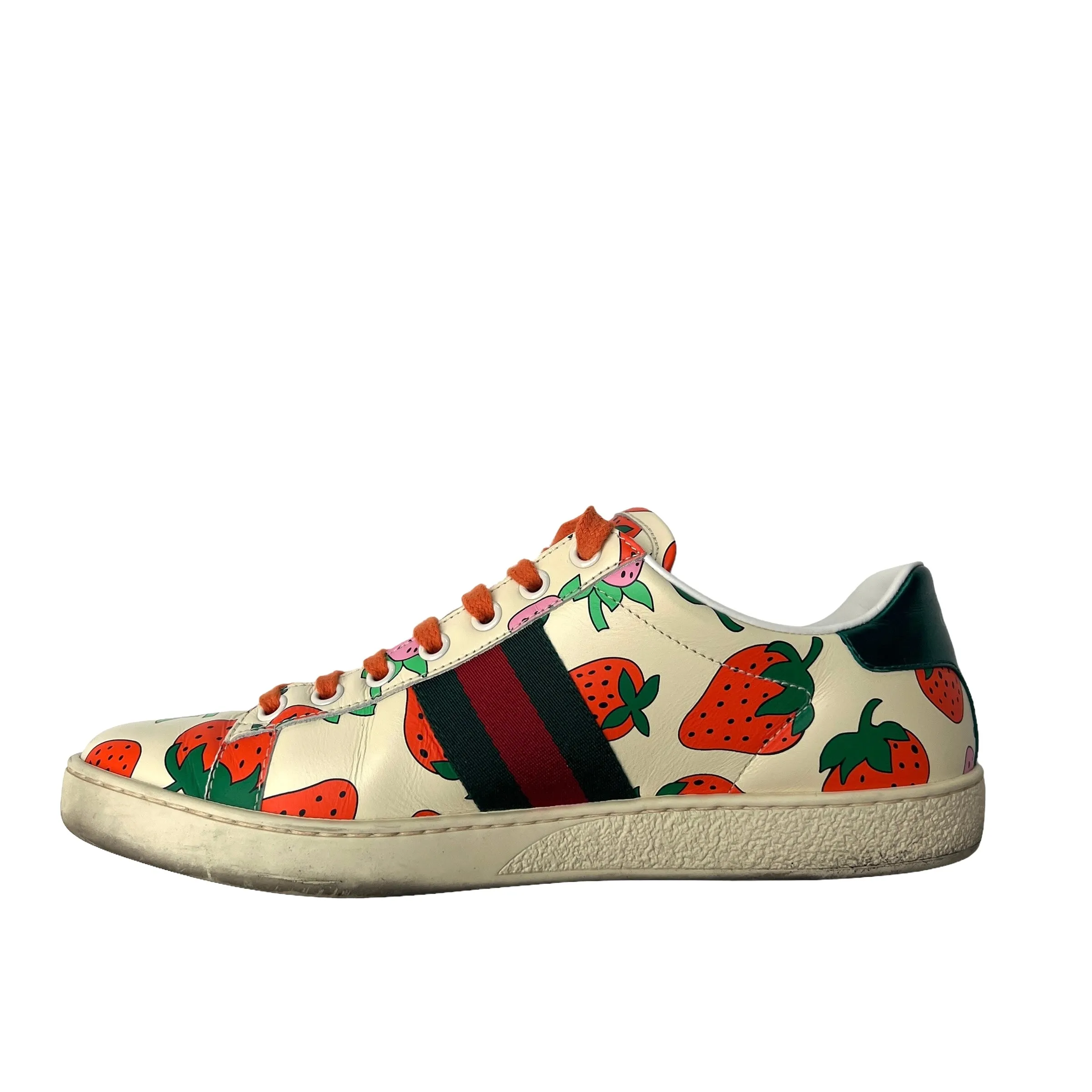 Cream Leather Sneakers - 9