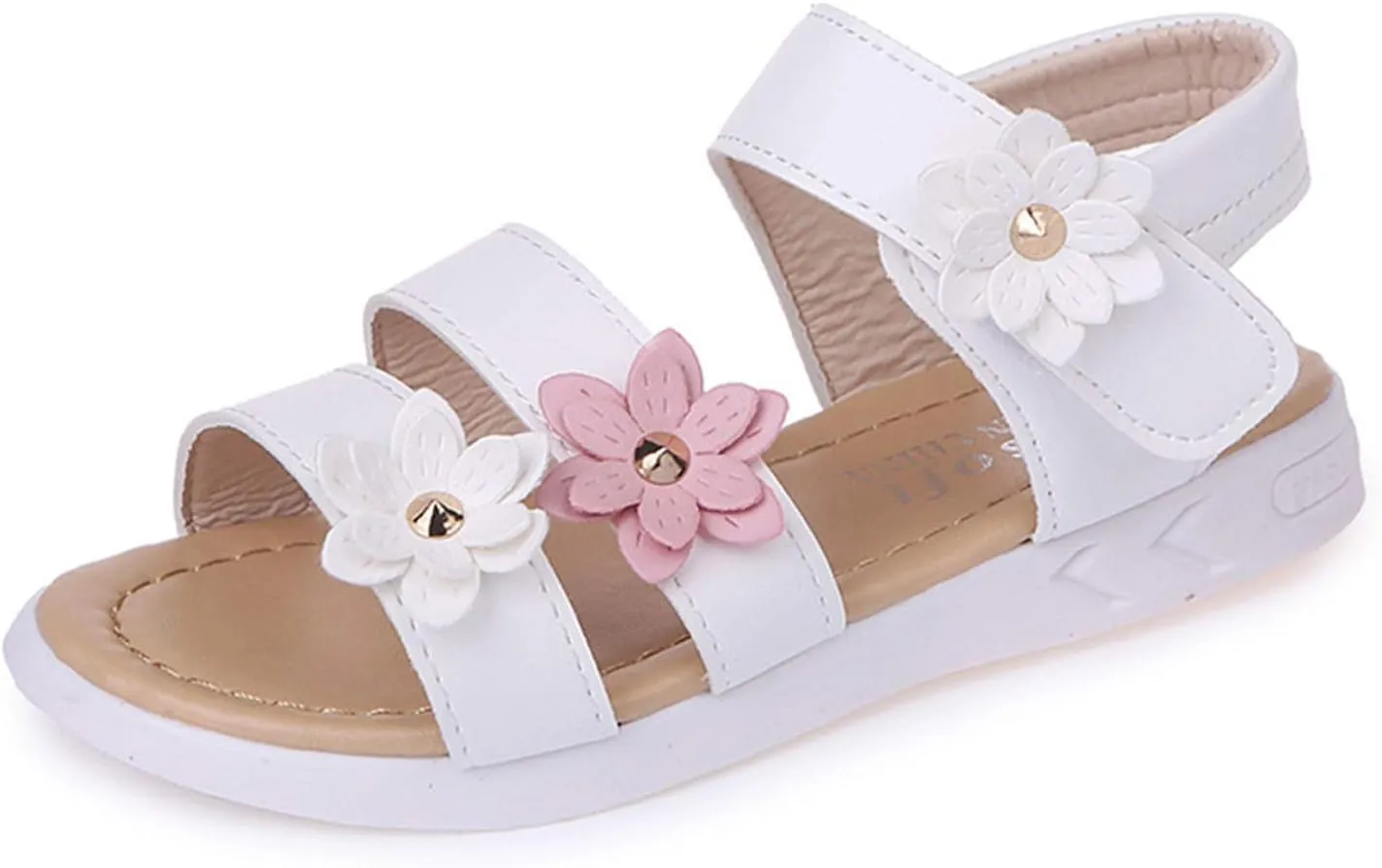 Cross Sandals for Toddler Cross Girls Shoes Non-Slip Sandals Kids Rubber Baby Sandals Flower Baby Shoes