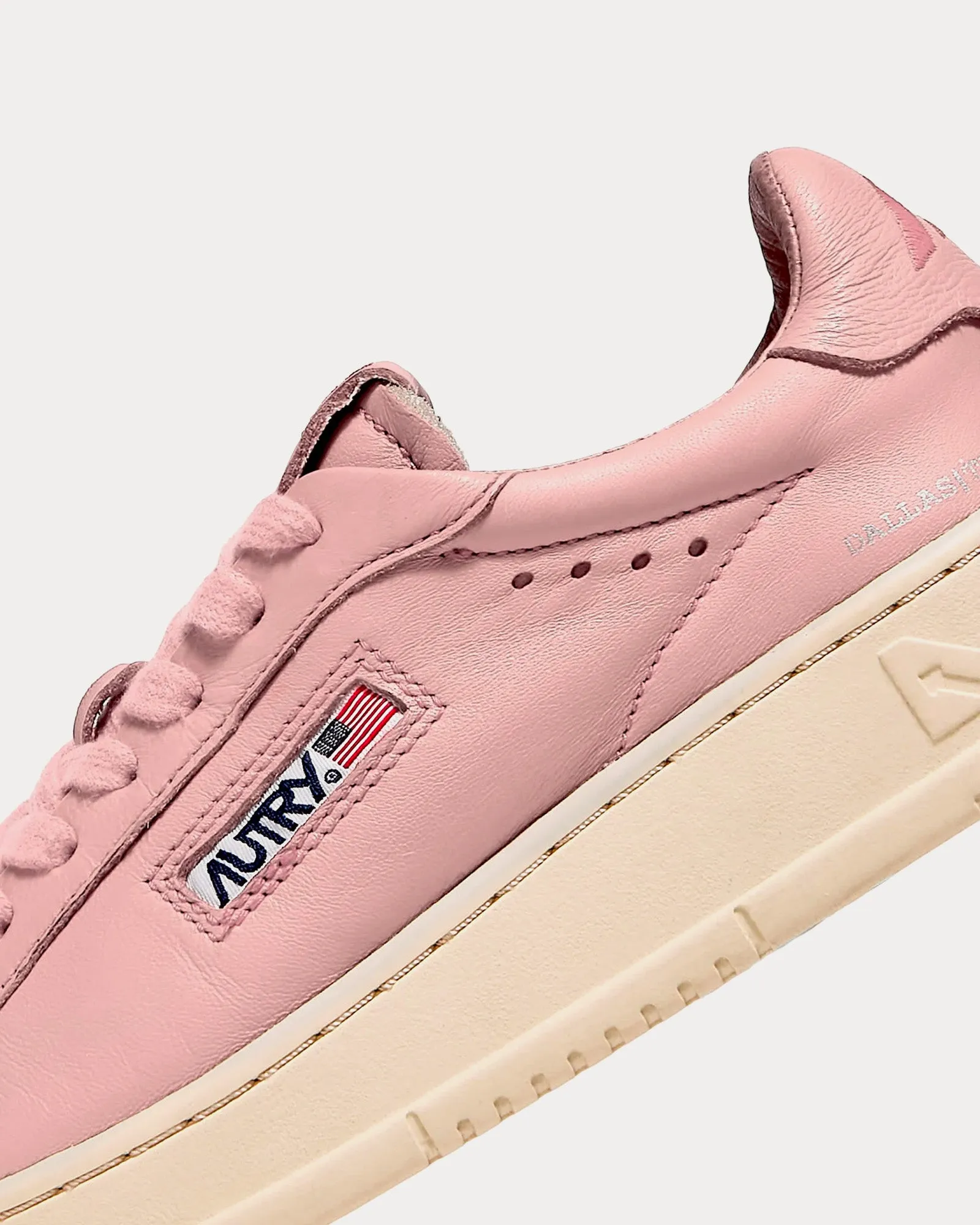 Dallas Goatskin Peach Low Top Sneakers