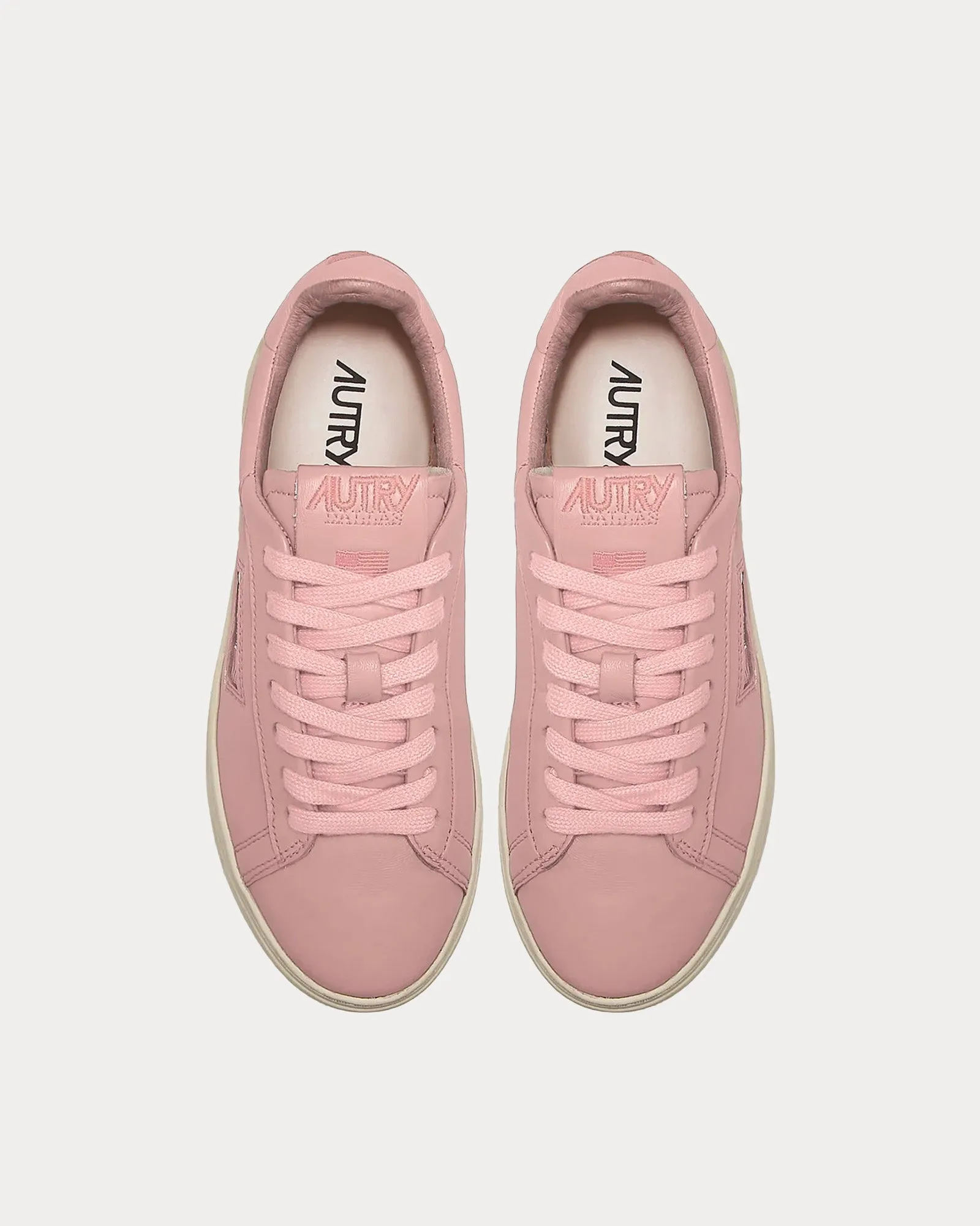 Dallas Goatskin Peach Low Top Sneakers