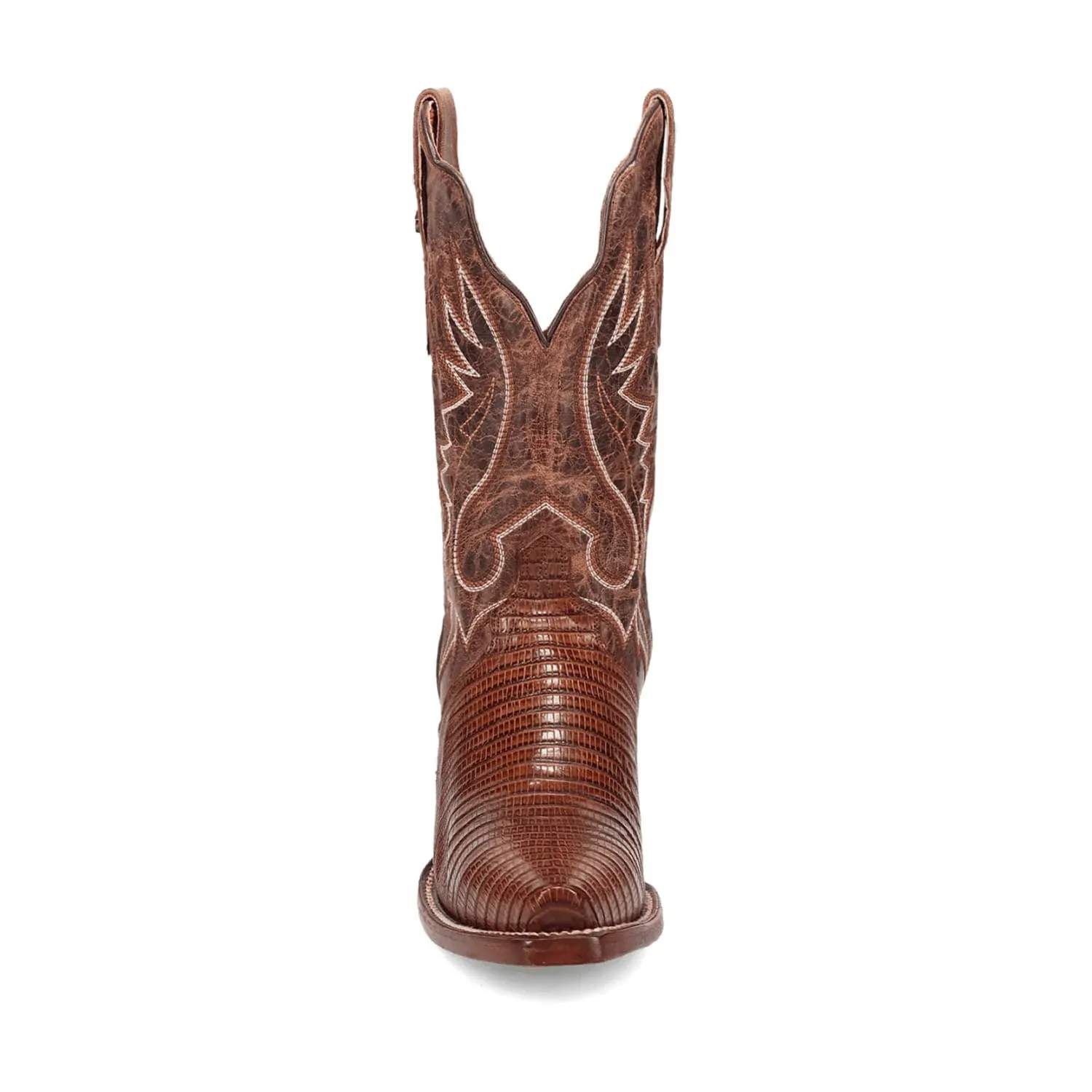 Dan Post Womens Celine Chocolate Lizard Cowboy Boots 6 M