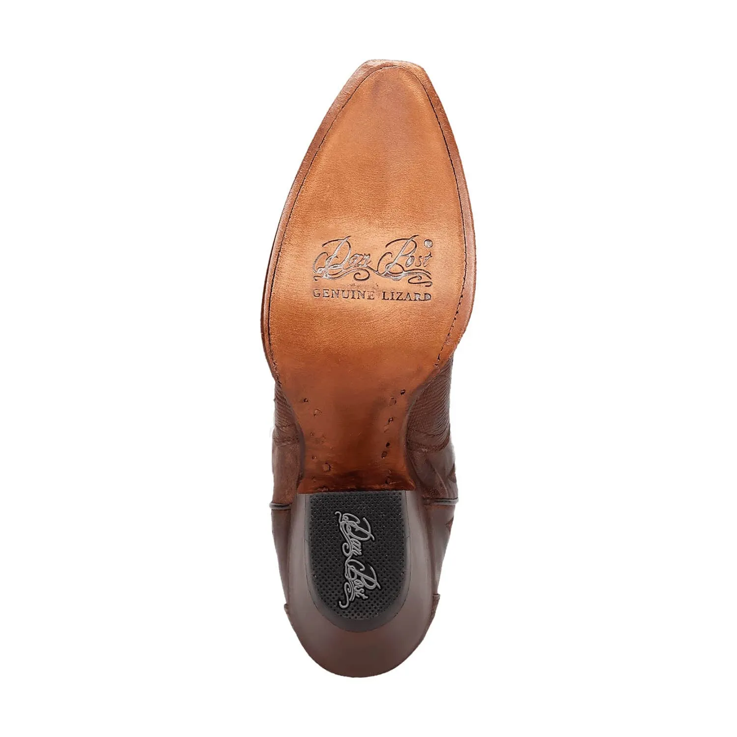 Dan Post Womens Celine Chocolate Lizard Cowboy Boots 6 M