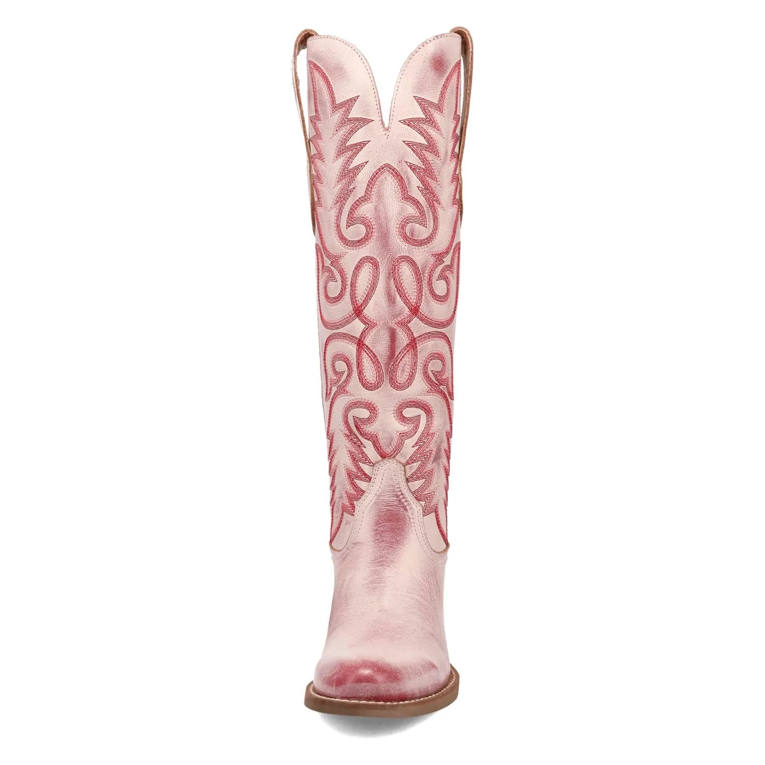 Dingo Womens Faded Love Red Leather Cowboy Boots