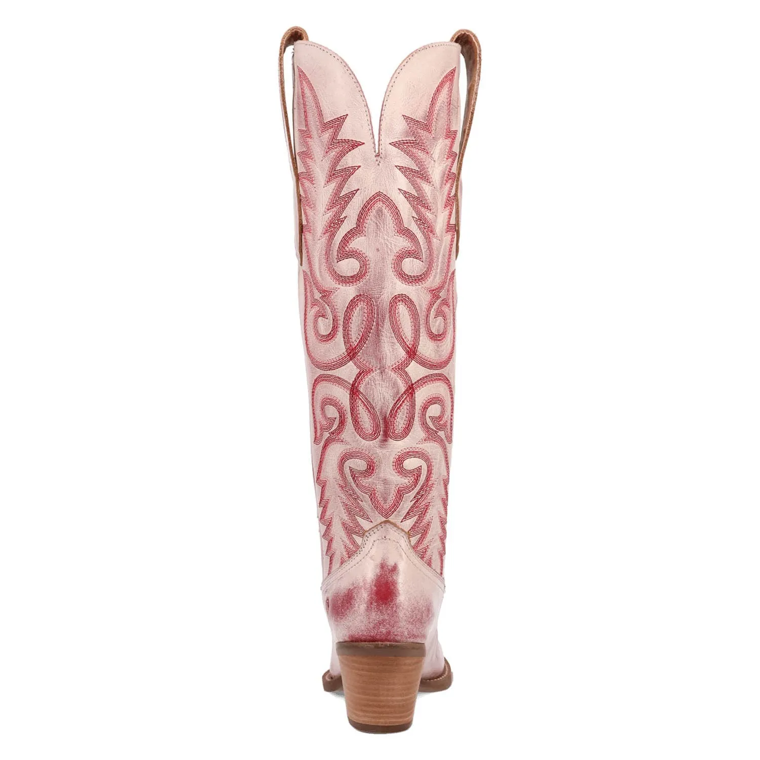Dingo Womens Faded Love Red Leather Cowboy Boots
