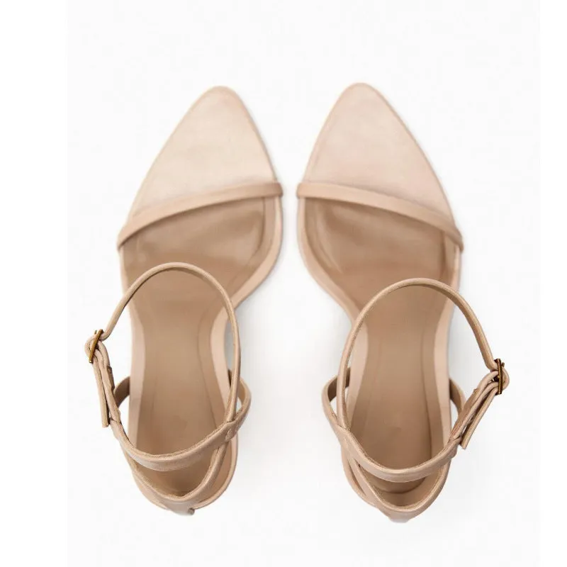 Exquisite Pointed Toe Retro Seductive Stiletto Heel Sandals