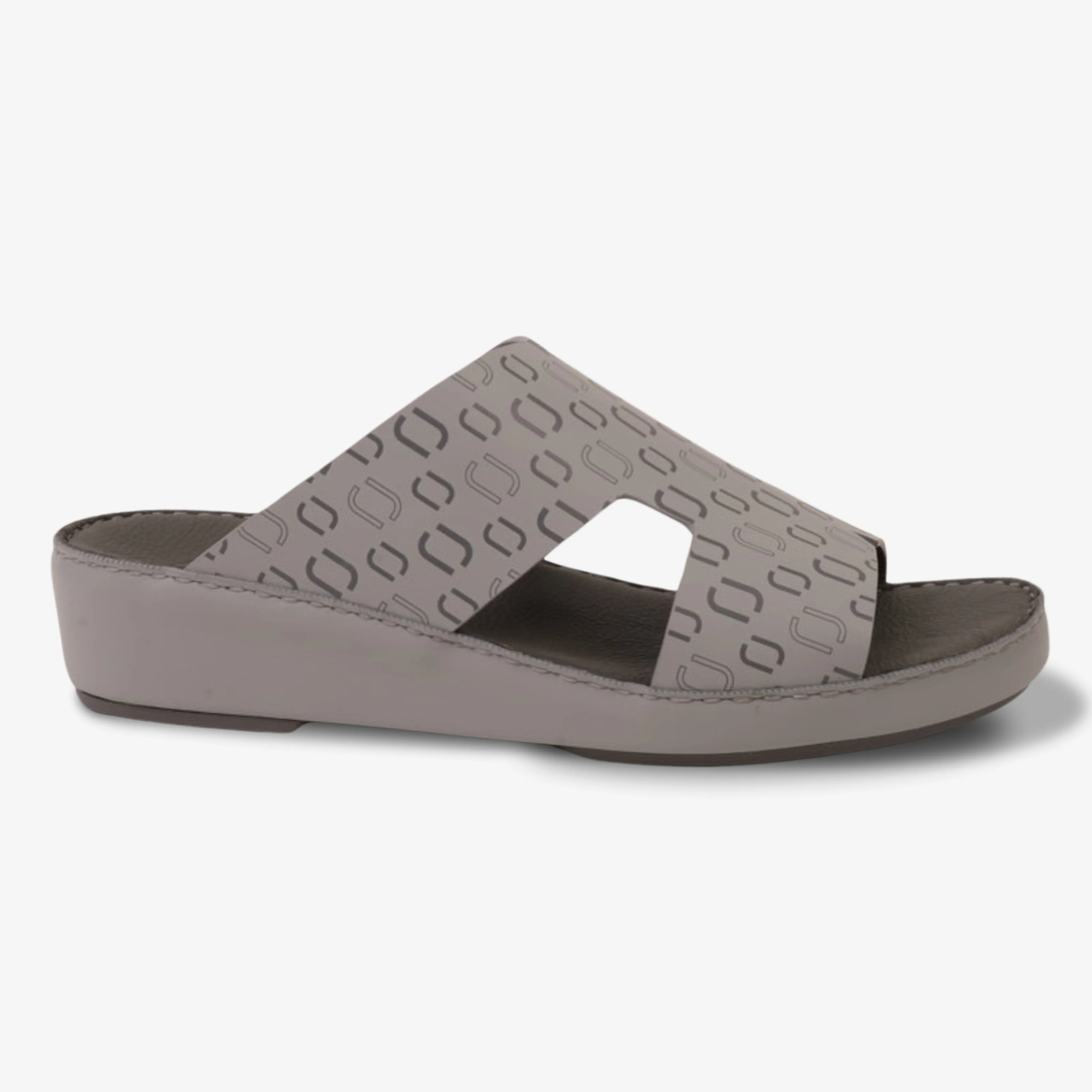 FARADA MEN’S COMFORT & STYLE EMBOSSED SANDALS LIGHT SKY