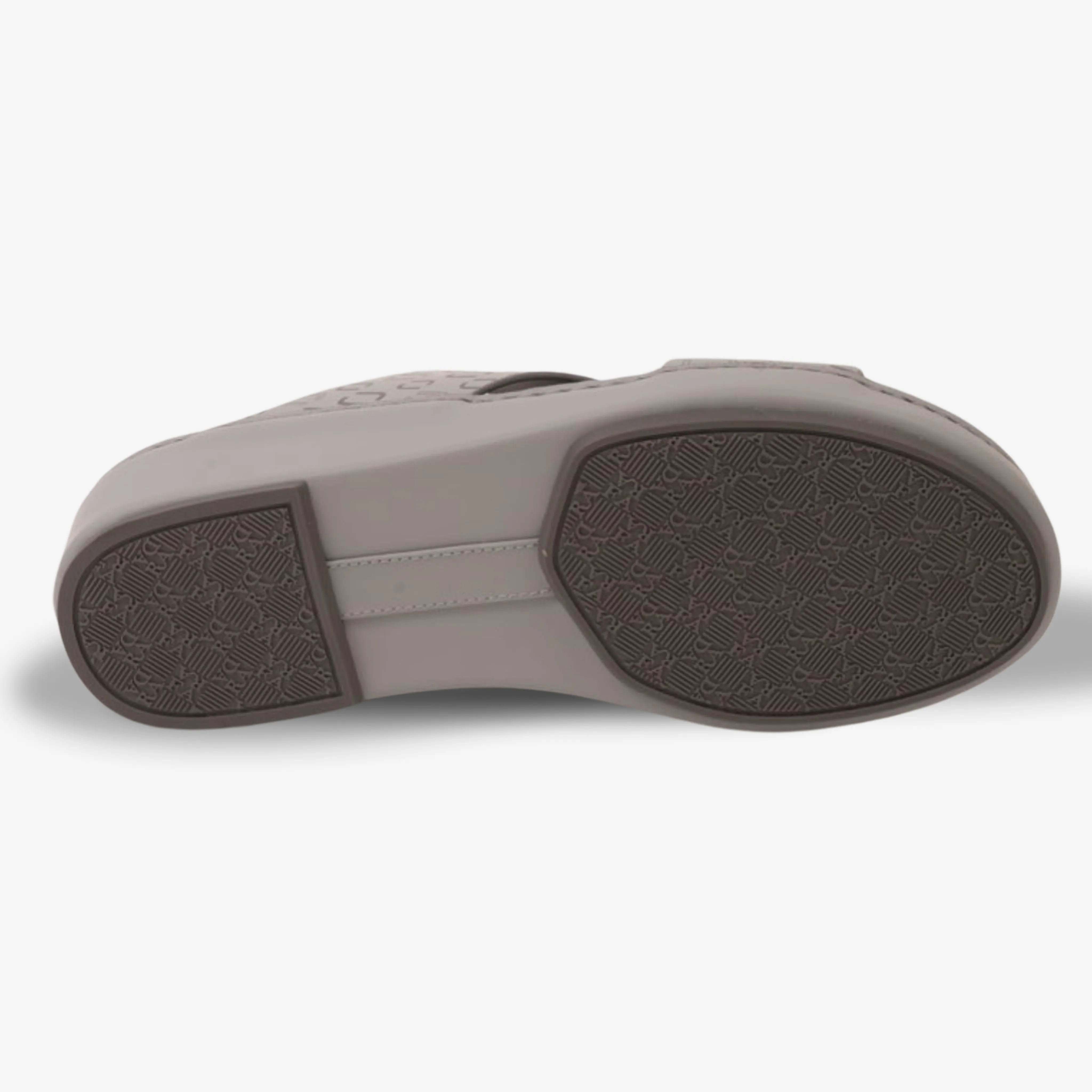 FARADA MEN’S COMFORT & STYLE EMBOSSED SANDALS LIGHT SKY