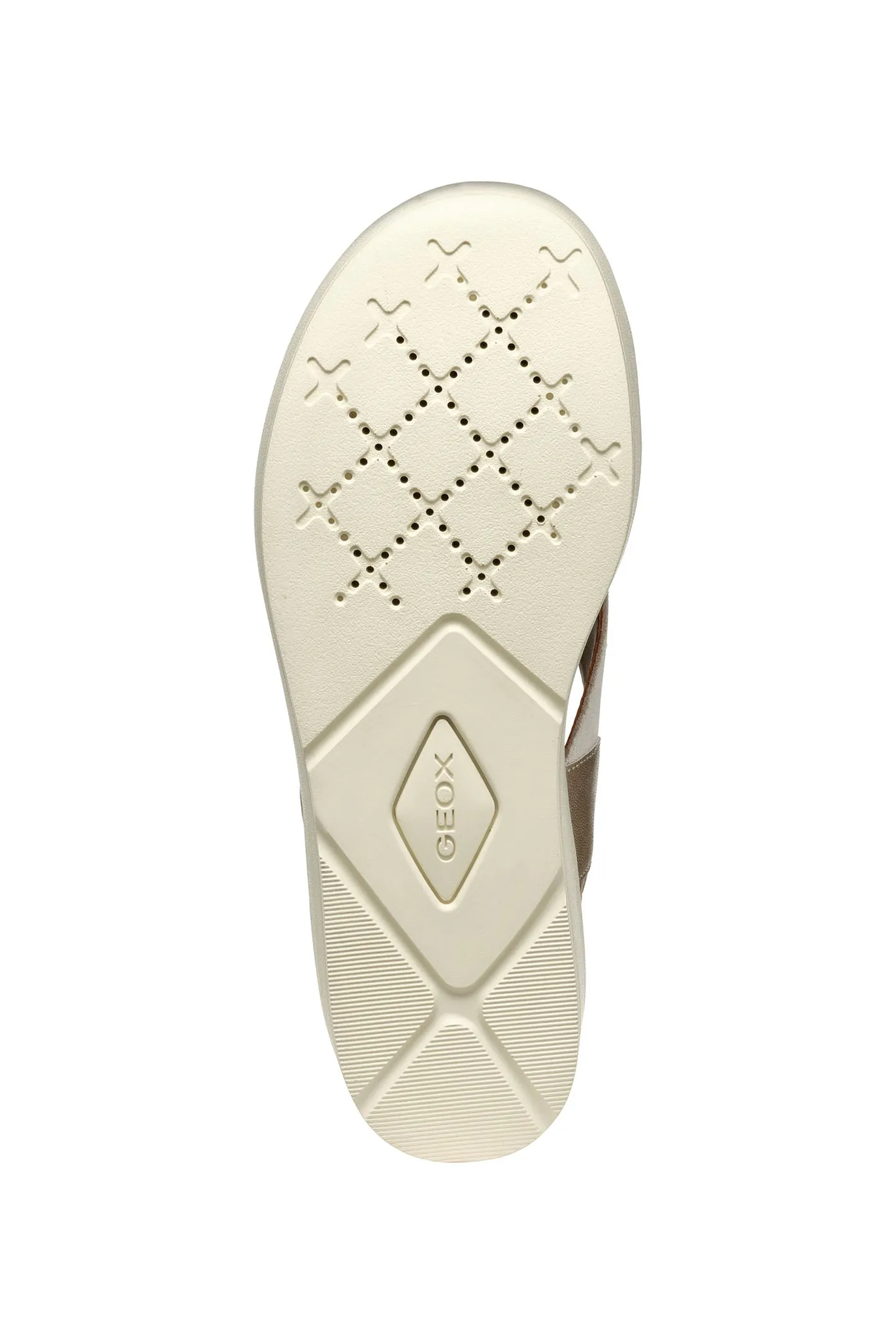 Geox Xand 2.2s Woman Light Sand Light Gold Wedge Sandals