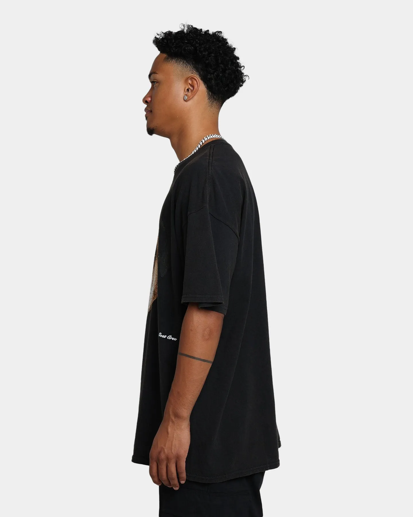 Goat Crew Bulldog Vintage T-Shirt Black Wash