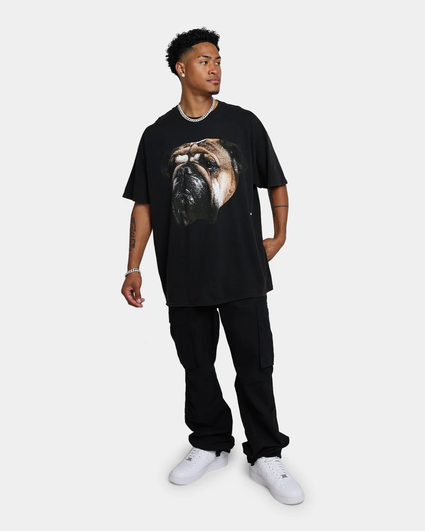 Goat Crew Bulldog Vintage T-Shirt Black Wash