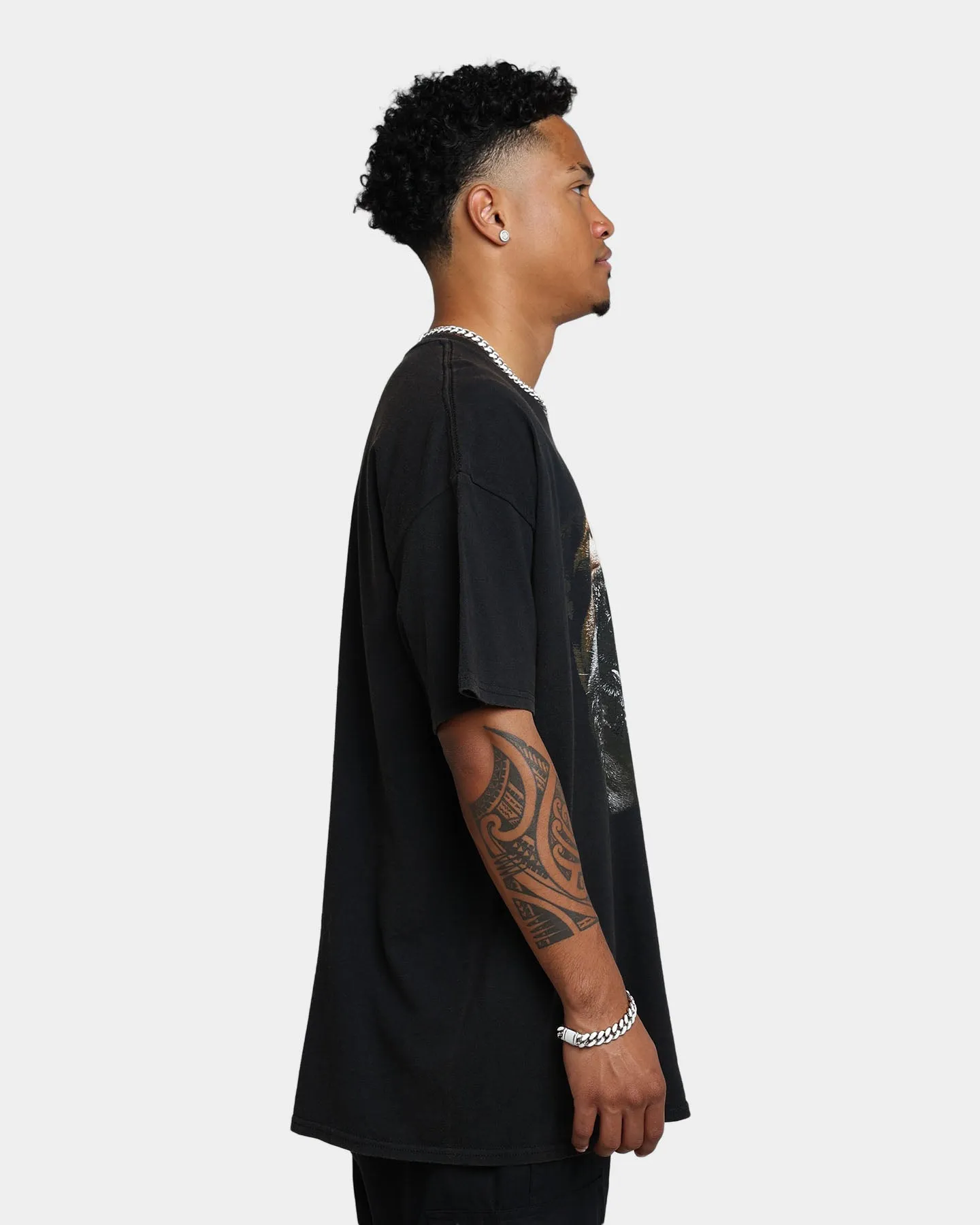 Goat Crew Bulldog Vintage T-Shirt Black Wash