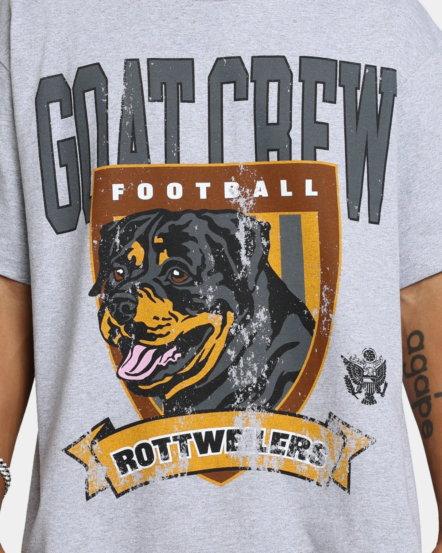 Goat Crew Rottweiler T-Shirt Grey