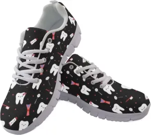 Jeiento Women Trainers Sports Running Shoes Causal Travel Walking Flat Shoe Lace-up Breathable for Lady Teenager Girls