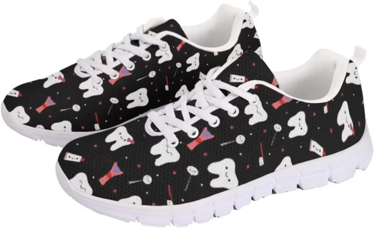 Jeiento Women Trainers Sports Running Shoes Causal Travel Walking Flat Shoe Lace-up Breathable for Lady Teenager Girls