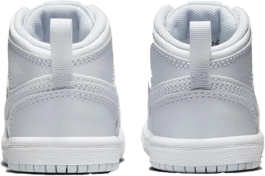 Jordan 1 Mid Baby/Toddler Shoes (FD8782-400, Cobalt Bliss/Neutral Grey/White)