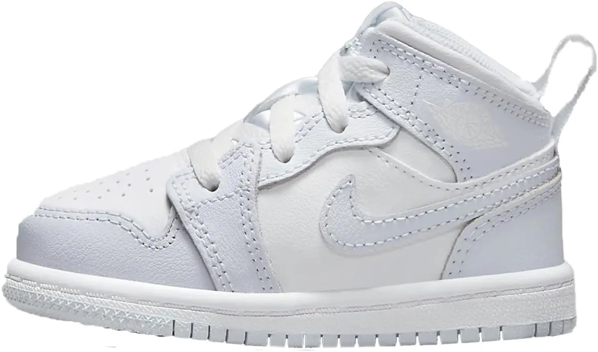 Jordan 1 Mid Baby/Toddler Shoes (FD8782-400, Cobalt Bliss/Neutral Grey/White)
