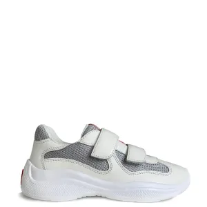 Kids Prada White Leather Americas Cup