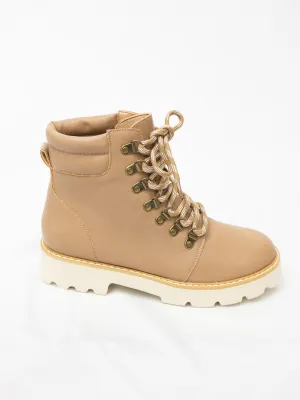 Kinsley Tan Chunky Combat Boot