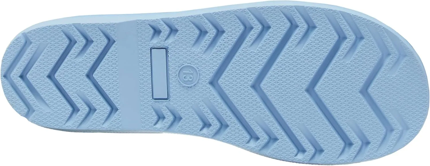 Lands' End Boys and Girls Waterproof Boots Kids and Toddler Rain Boots - Girls and Boys Rubber Rain Boots Kids Size 5 Toddler to 7 Big Kid, Slip On Girls and Boys Rain Boots with Handles