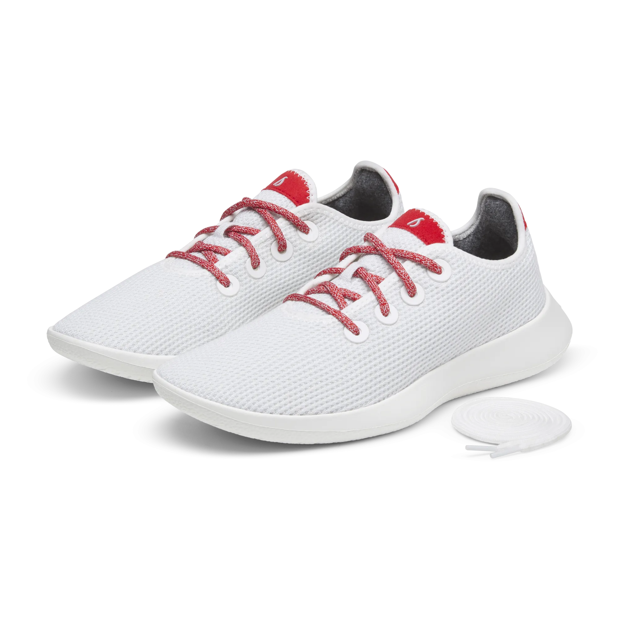 Men's Tree Runners - Blizzard/Bold Red (Blizzard Sole)