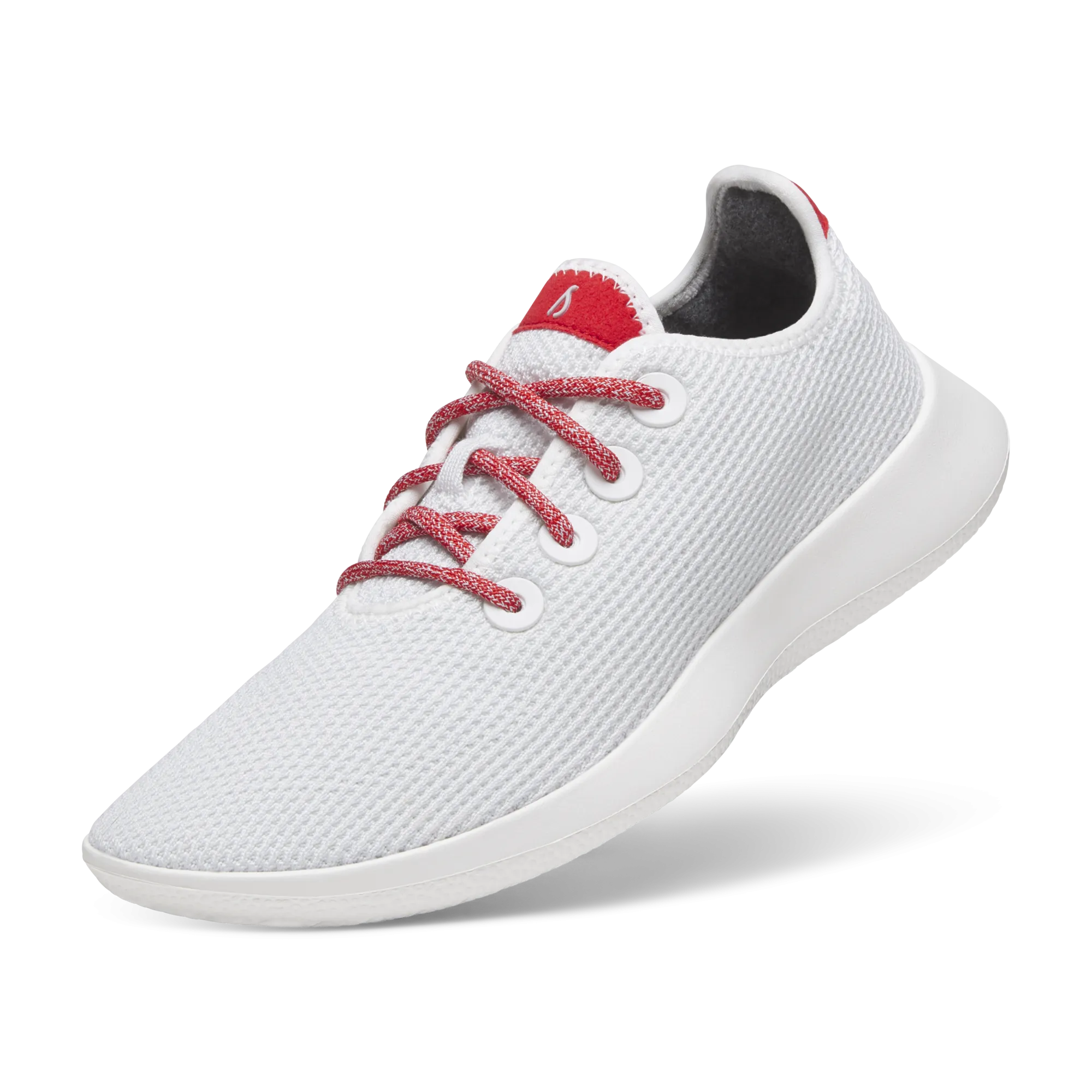Men's Tree Runners - Blizzard/Bold Red (Blizzard Sole)