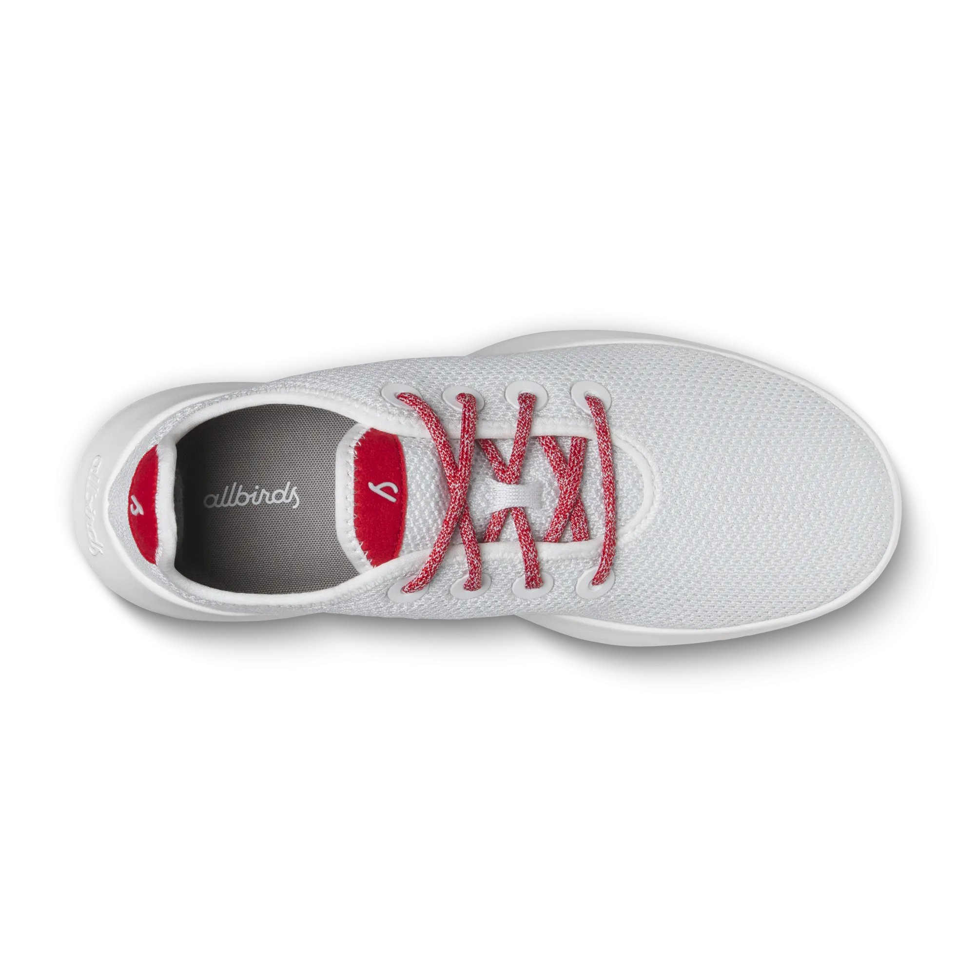 Men's Tree Runners - Blizzard/Bold Red (Blizzard Sole)