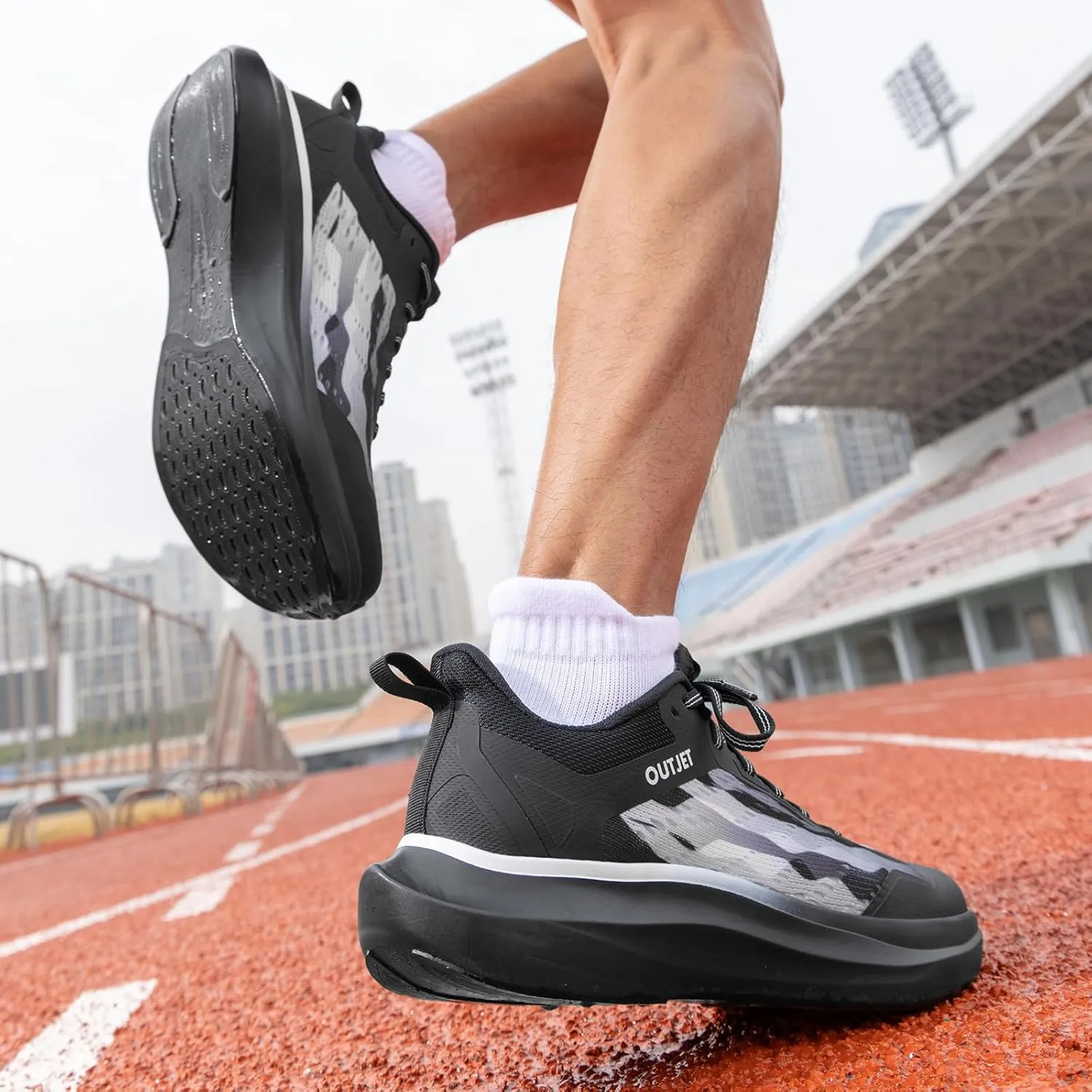 Men's Ultra-Lightweight Road Running Shoes  230g Speed Training Shoes for Jogging, Long-Distance Runs, Gym Workouts & Walking  Breathable Athletic Sneakers for Running