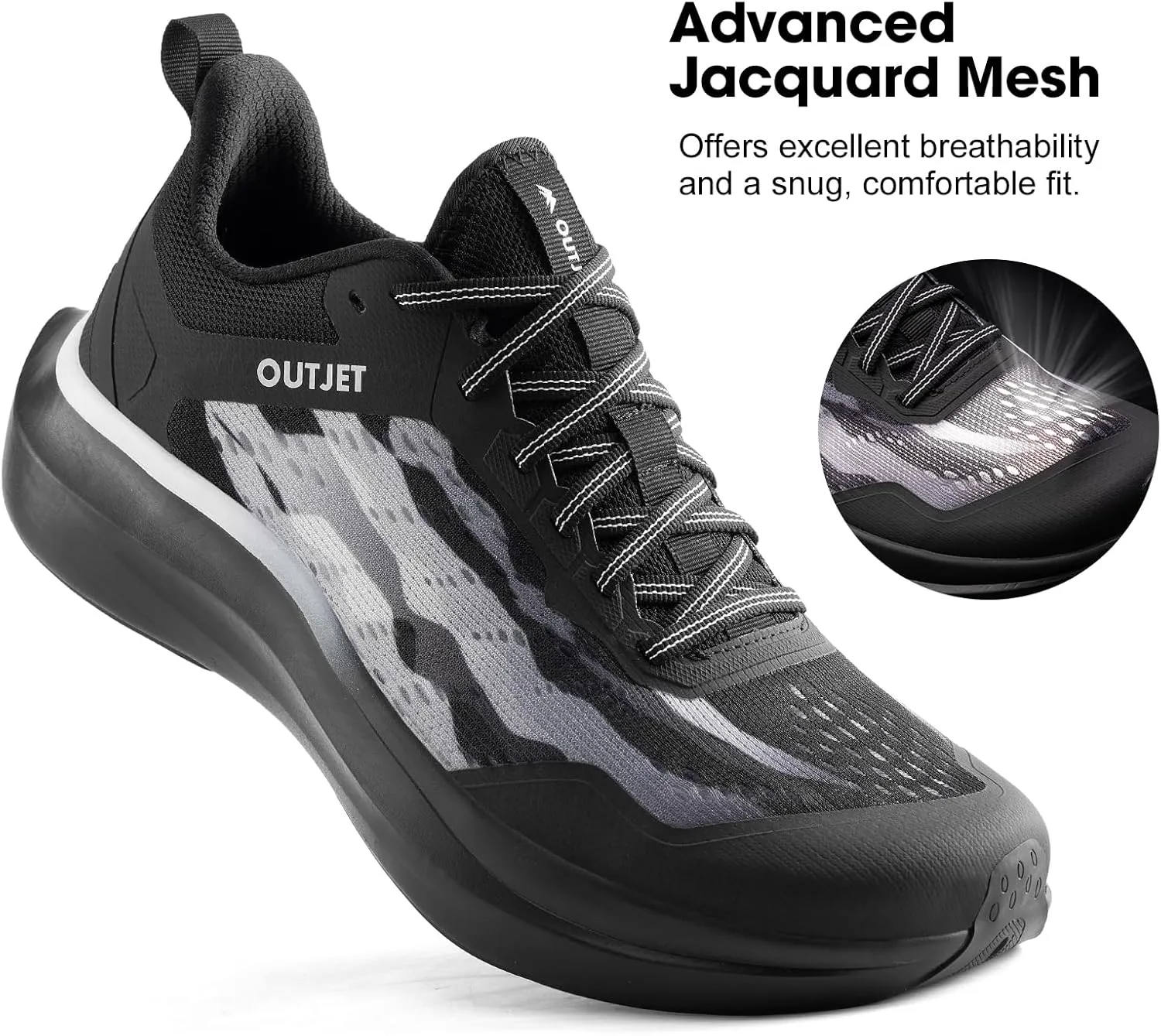 Men's Ultra-Lightweight Road Running Shoes  230g Speed Training Shoes for Jogging, Long-Distance Runs, Gym Workouts & Walking  Breathable Athletic Sneakers for Running