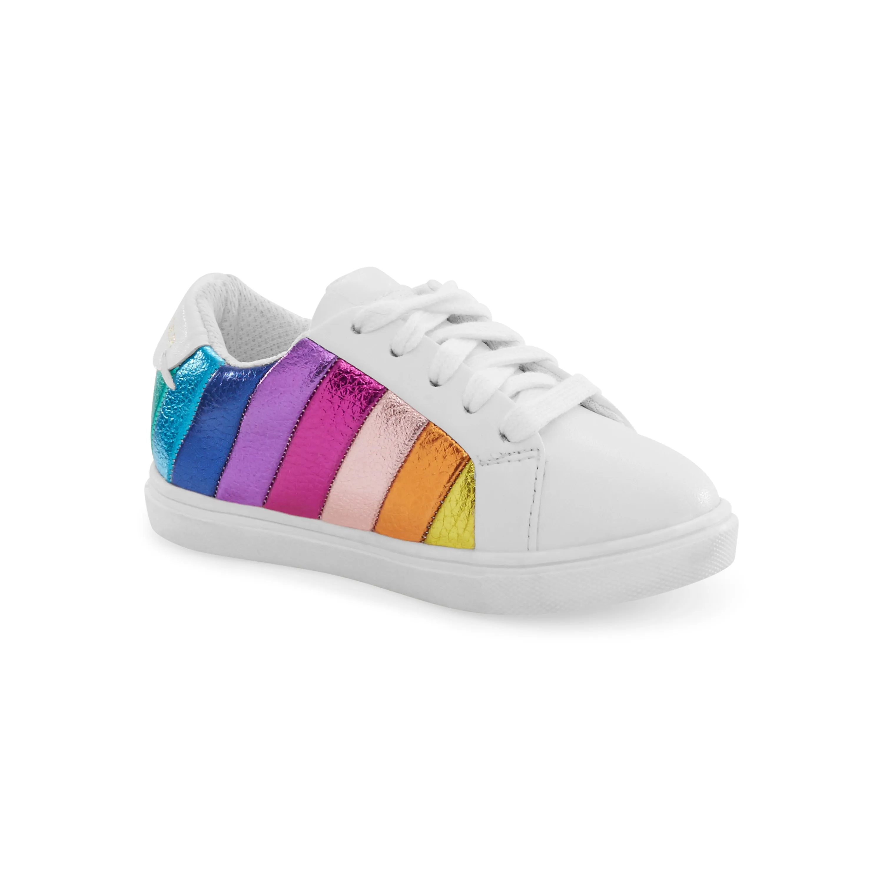 Mini Lane Stripe Sneaker - Little Kid White