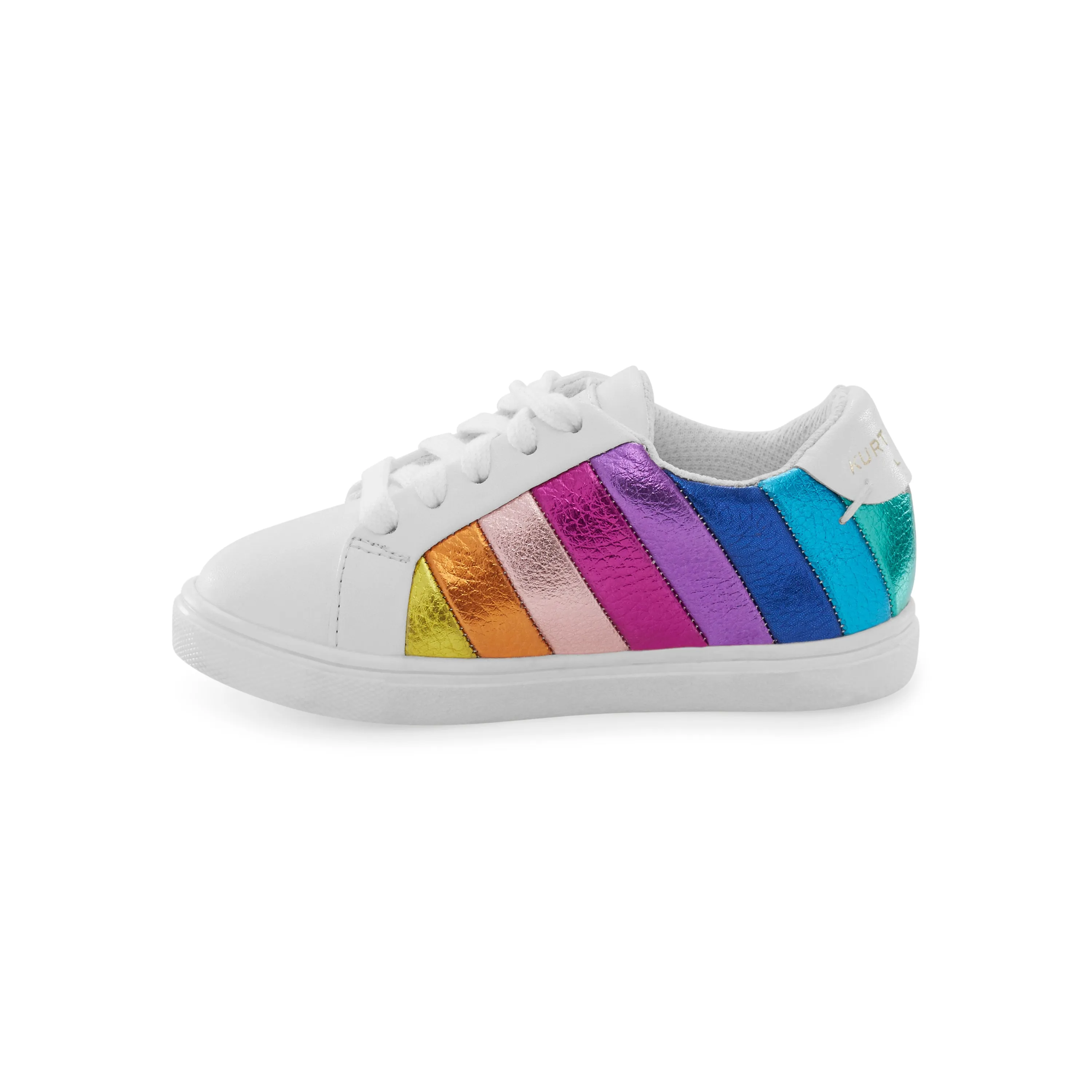 Mini Lane Stripe Sneaker - Little Kid White