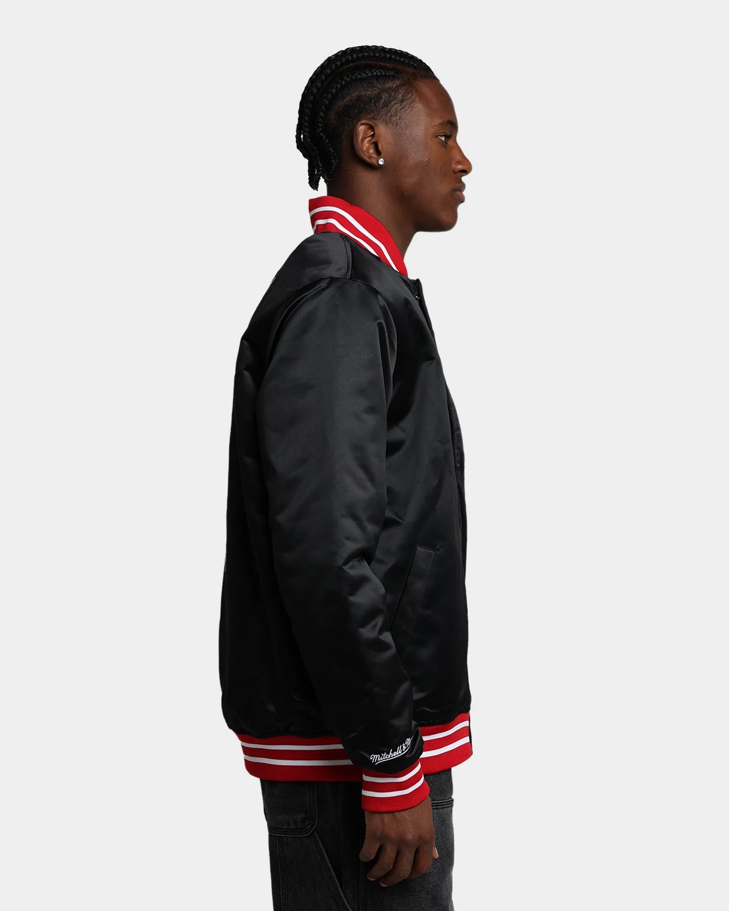 Mitchell & Ness Miami Heat Heavyweight Satin Jacket Black