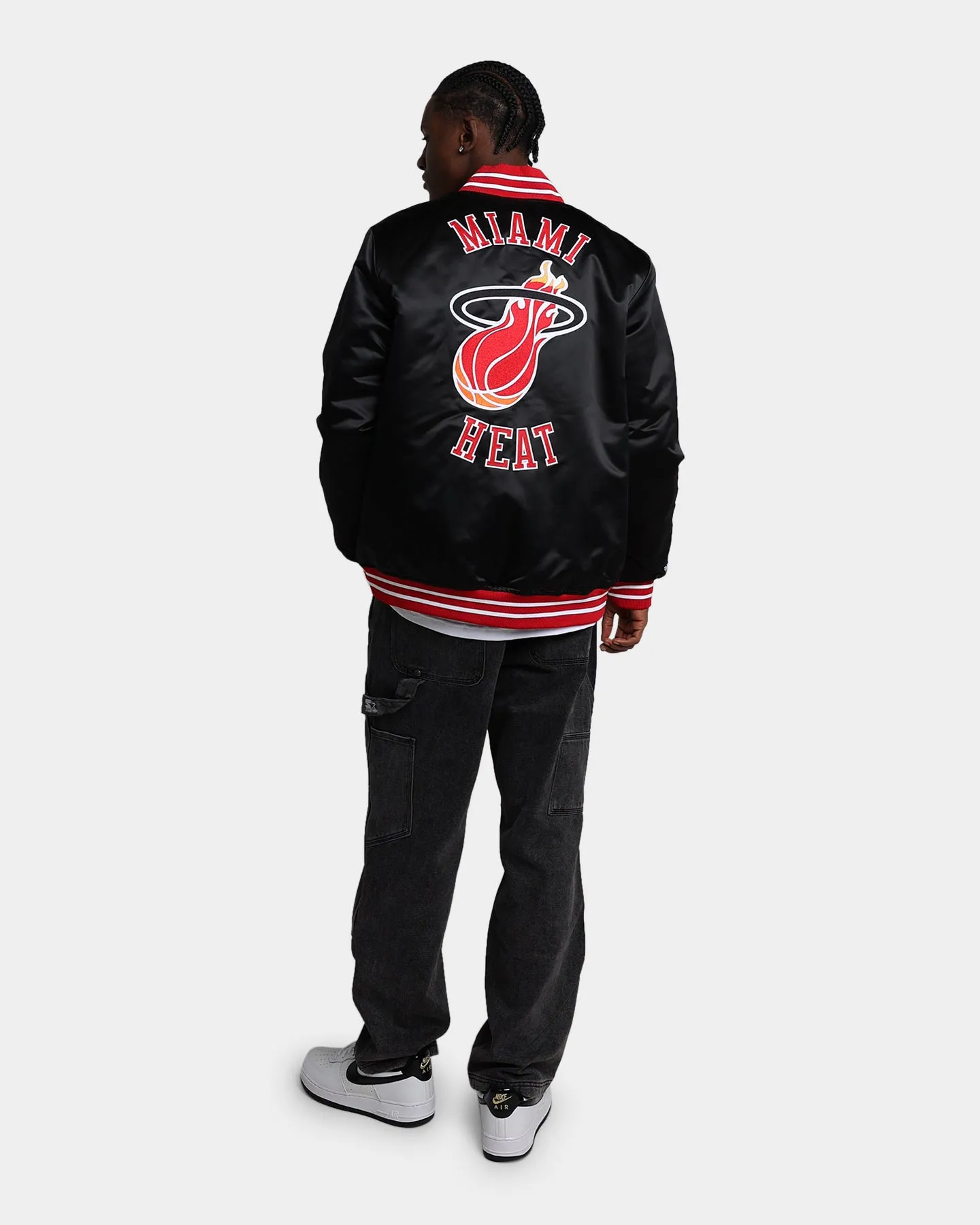 Mitchell & Ness Miami Heat Heavyweight Satin Jacket Black