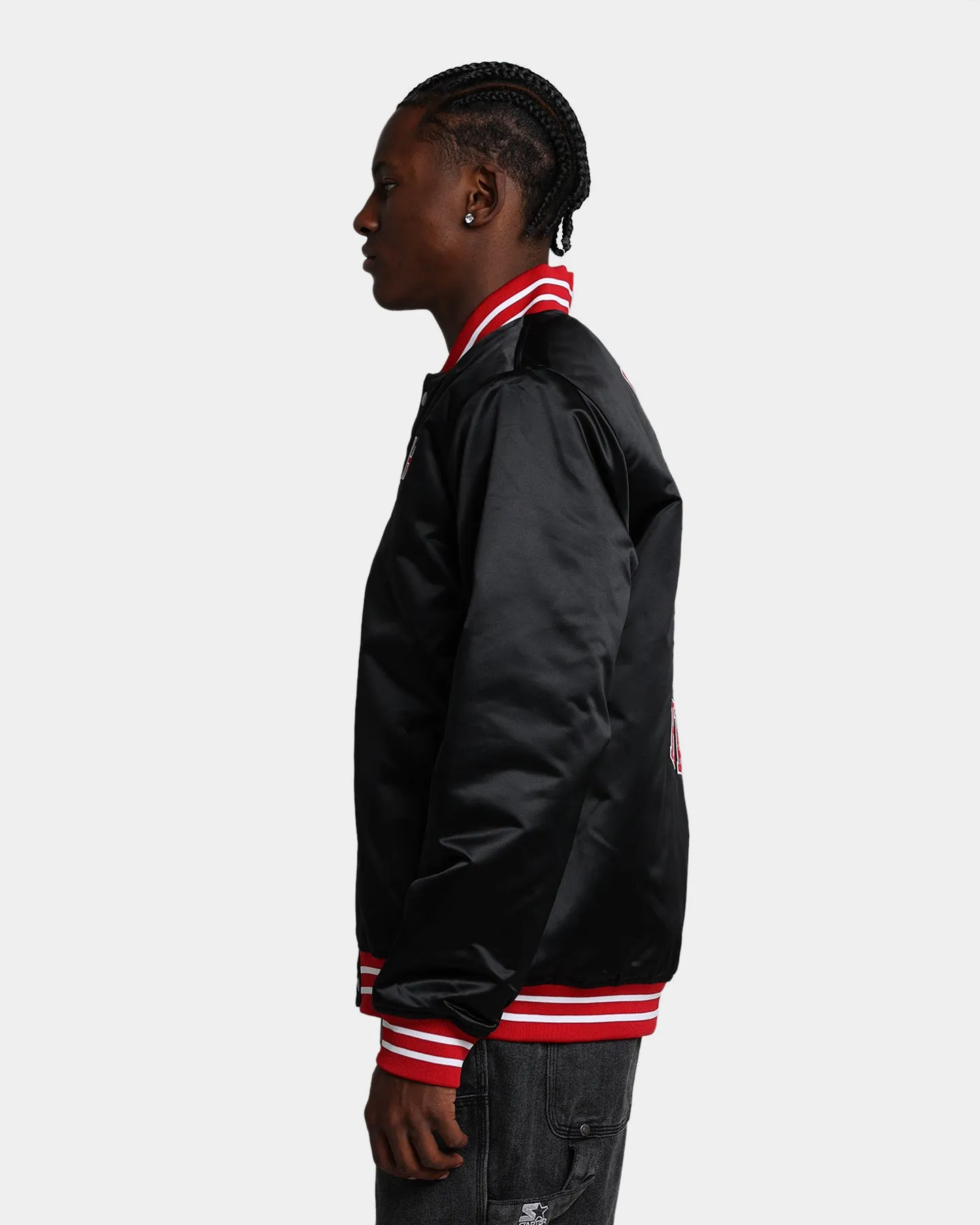 Mitchell & Ness Miami Heat Heavyweight Satin Jacket Black