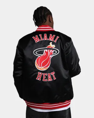 Mitchell & Ness Miami Heat Heavyweight Satin Jacket Black