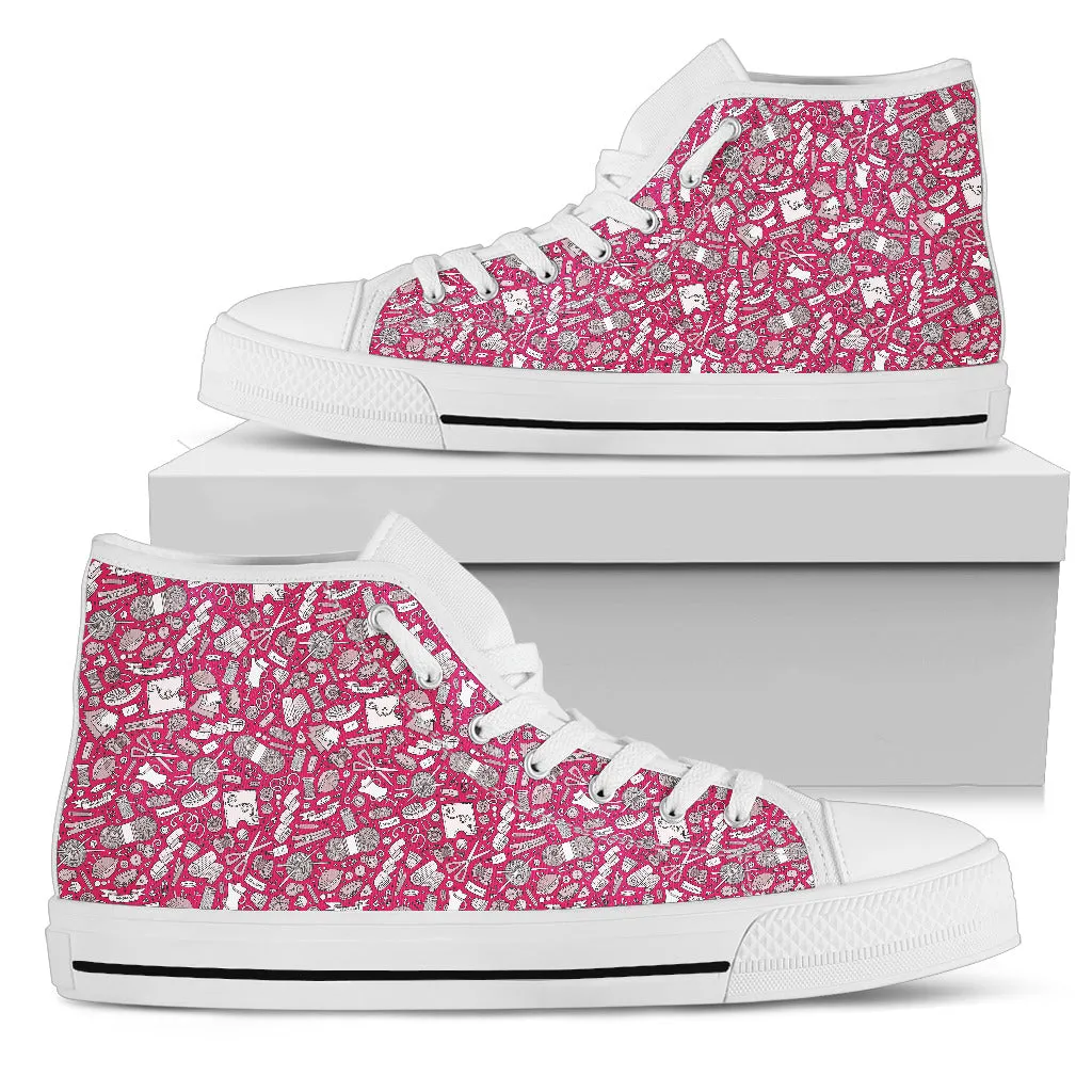 Needlework High Tops
