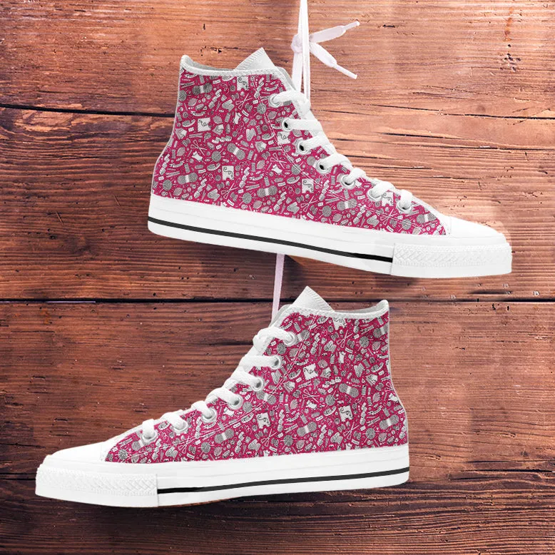 Needlework High Tops