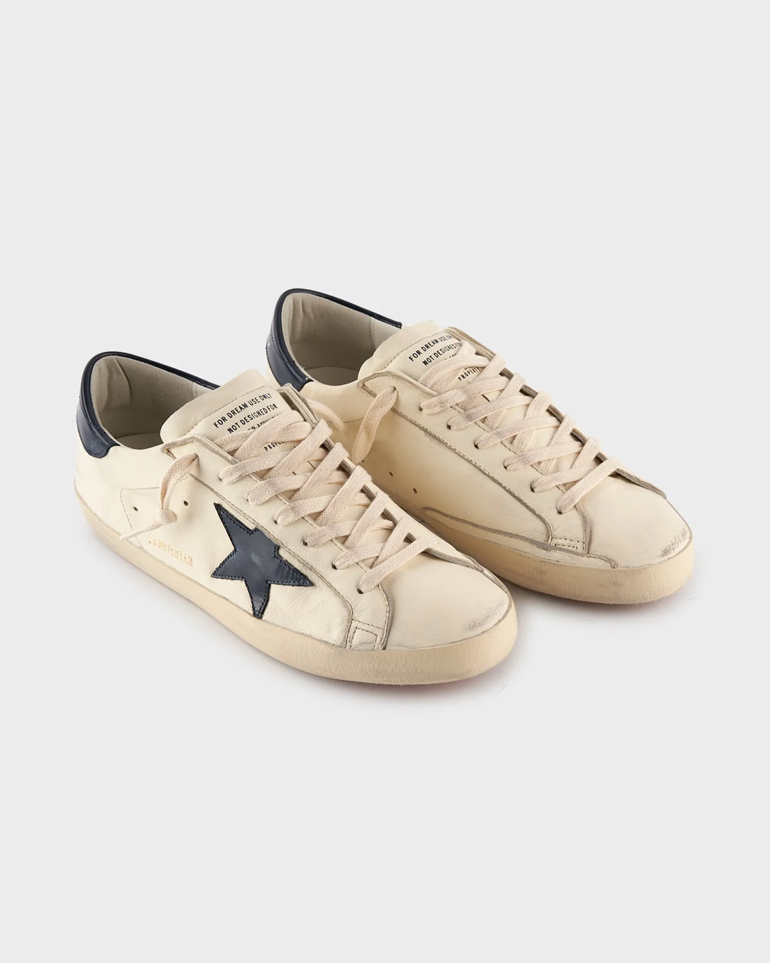 Night And Blue Beige Superstar Sneakers